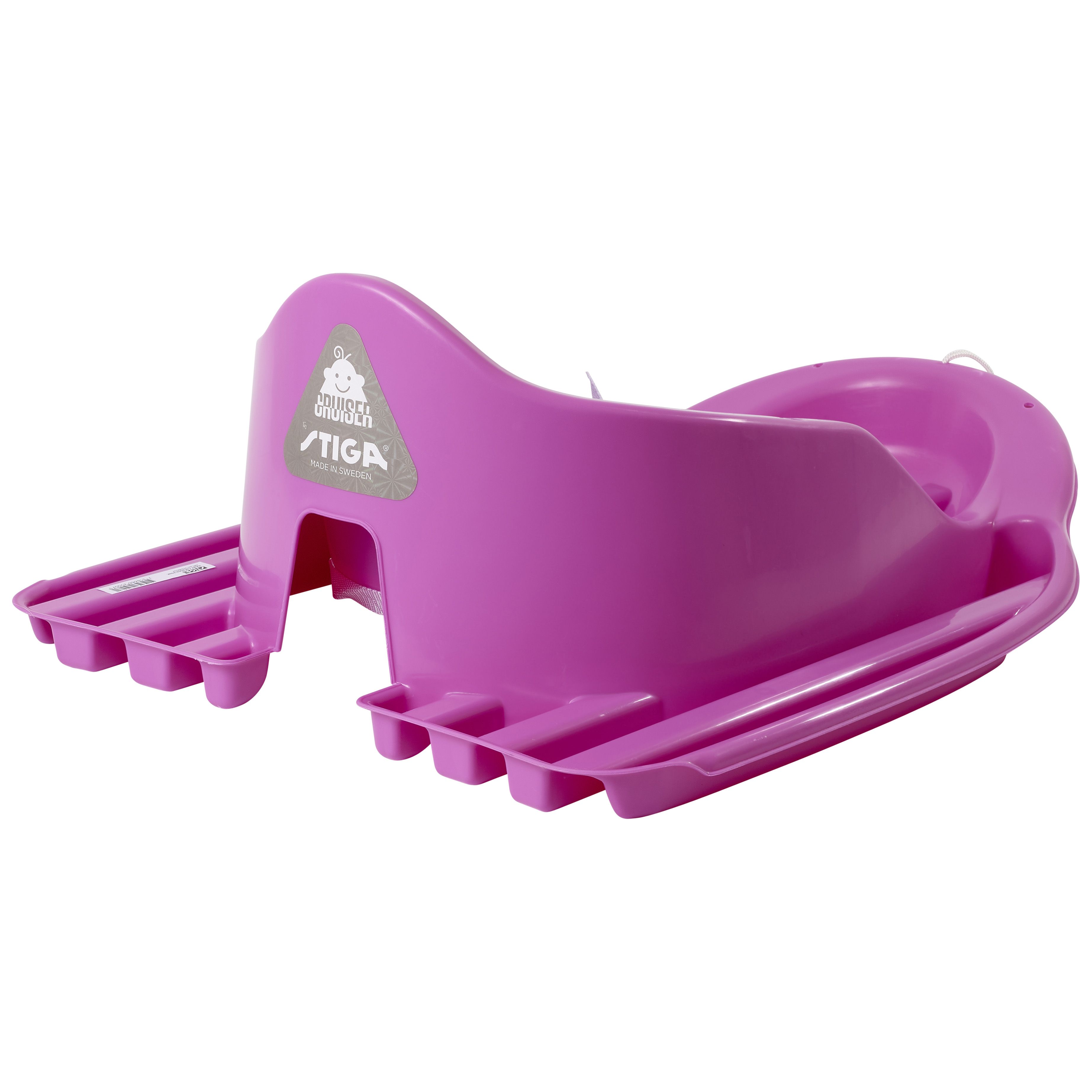 Babyschlitten BABY CRUISER, Kunststoff pink mit Zugseil